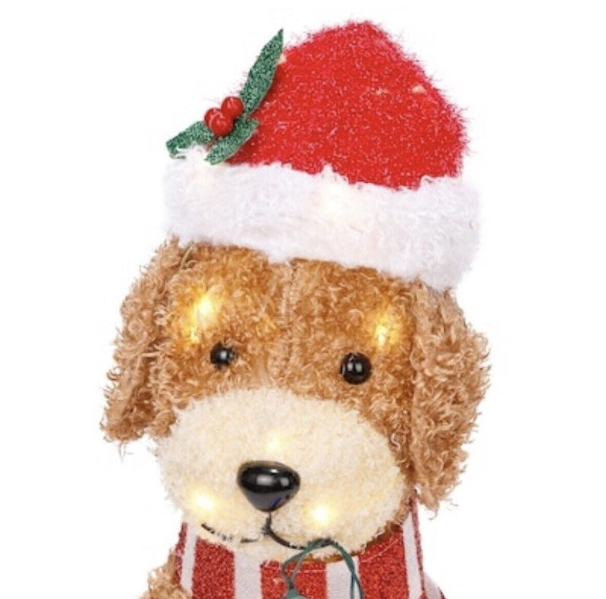 Holiday Living 27” LED Goldendoodle Fluffy Doodle Christmas Decor 3723791