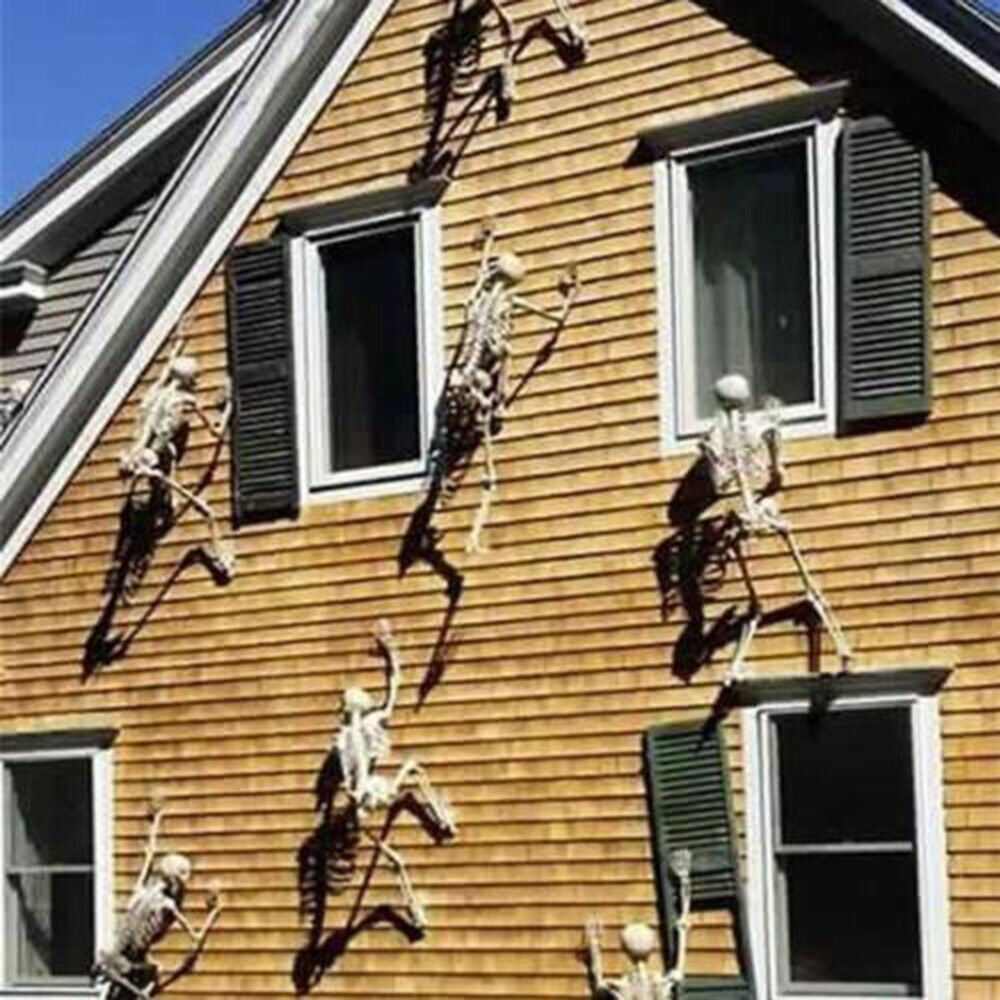 Halloween Scary Luminous Skeleton Glow Evil Hanging Decoration Outdoor for Party