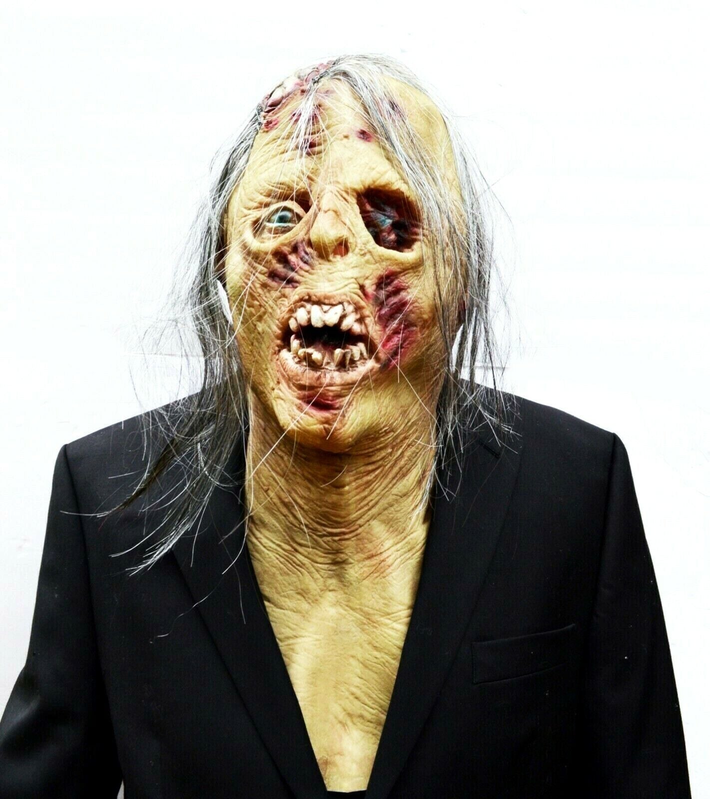 Zombie Halloween Mask Walking Zombie Rotting Dead Decaying Latex with Chest