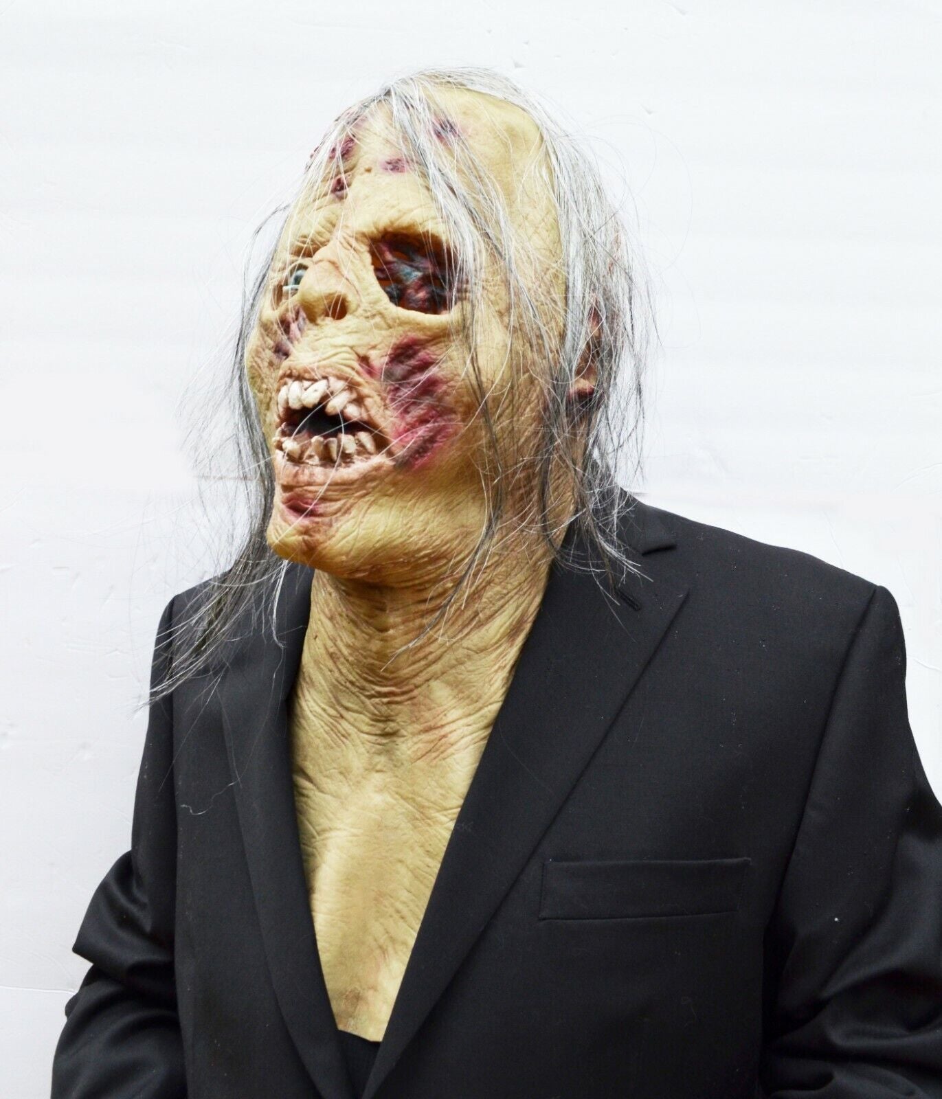 Zombie Halloween Mask Walking Zombie Rotting Dead Decaying Latex with Chest