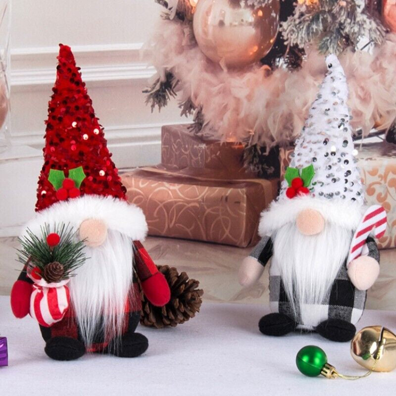 New Christmas Faceless Gnome Santa Xmas Plush Doll Kids Gift Home Decoration