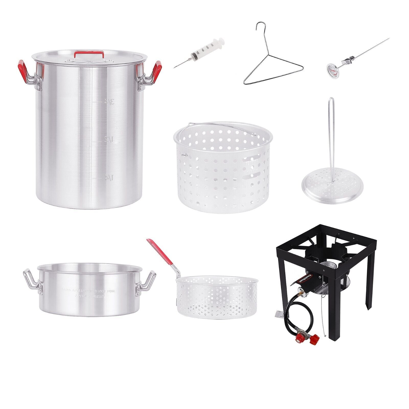 Creole Feast 30 Qt. Turkey Fryer Boiler Steamer Kit Thanksgiving Day Deep Fry