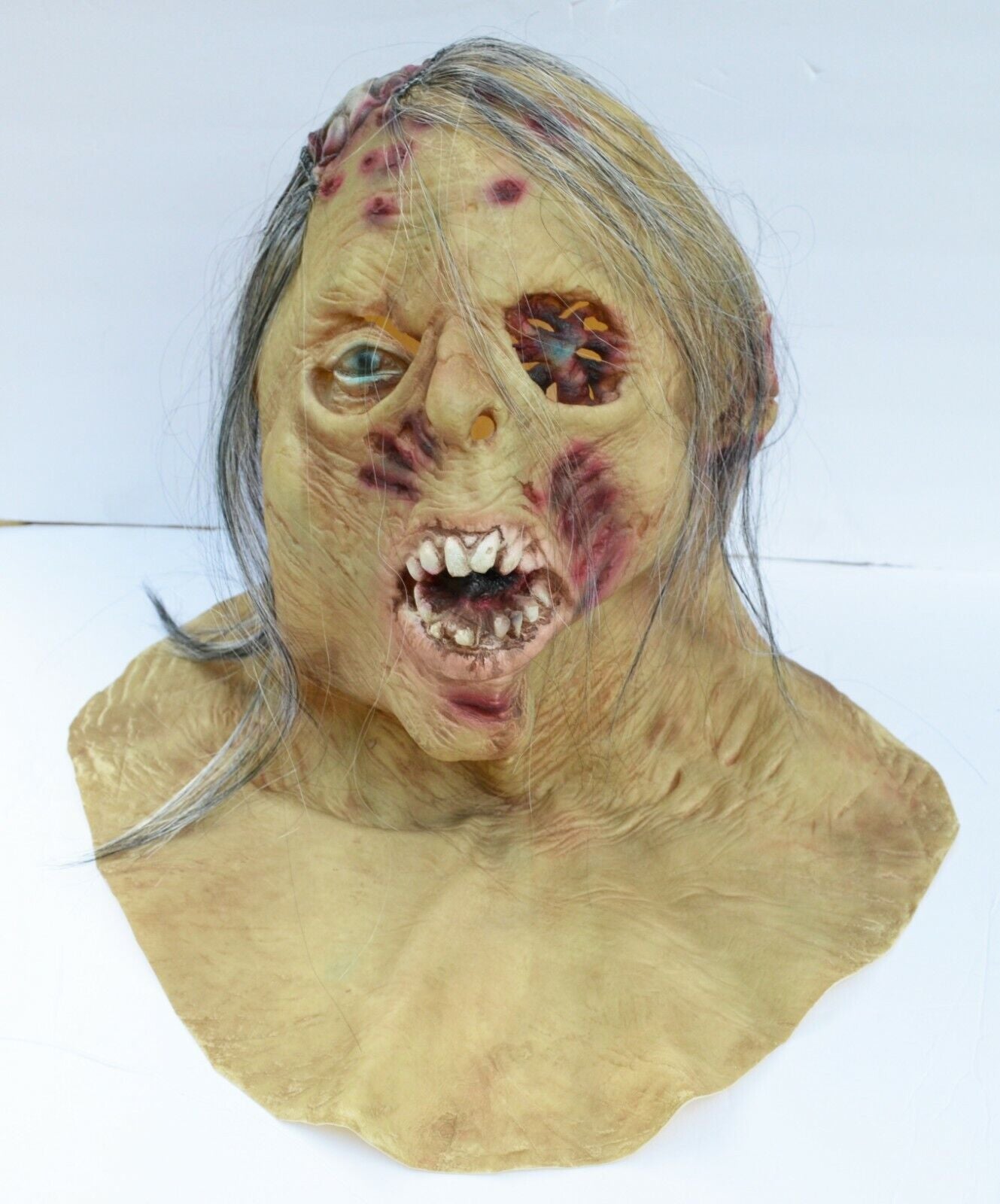 Zombie Halloween Mask Walking Zombie Rotting Dead Decaying Latex with Chest