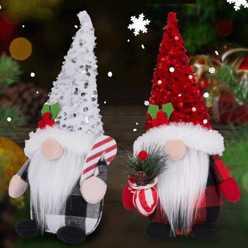New Christmas Faceless Gnome Santa Xmas Plush Doll Kids Gift Home Decoration
