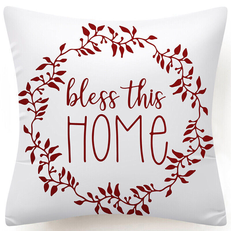 Throw PILLOW COVER Christmas Gift Decorative Xmas Two-Sided Cushion Cases 18X18"