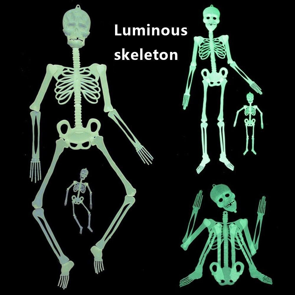 Halloween Scary Luminous Skeleton Glow Evil Hanging Decoration Outdoor for Party