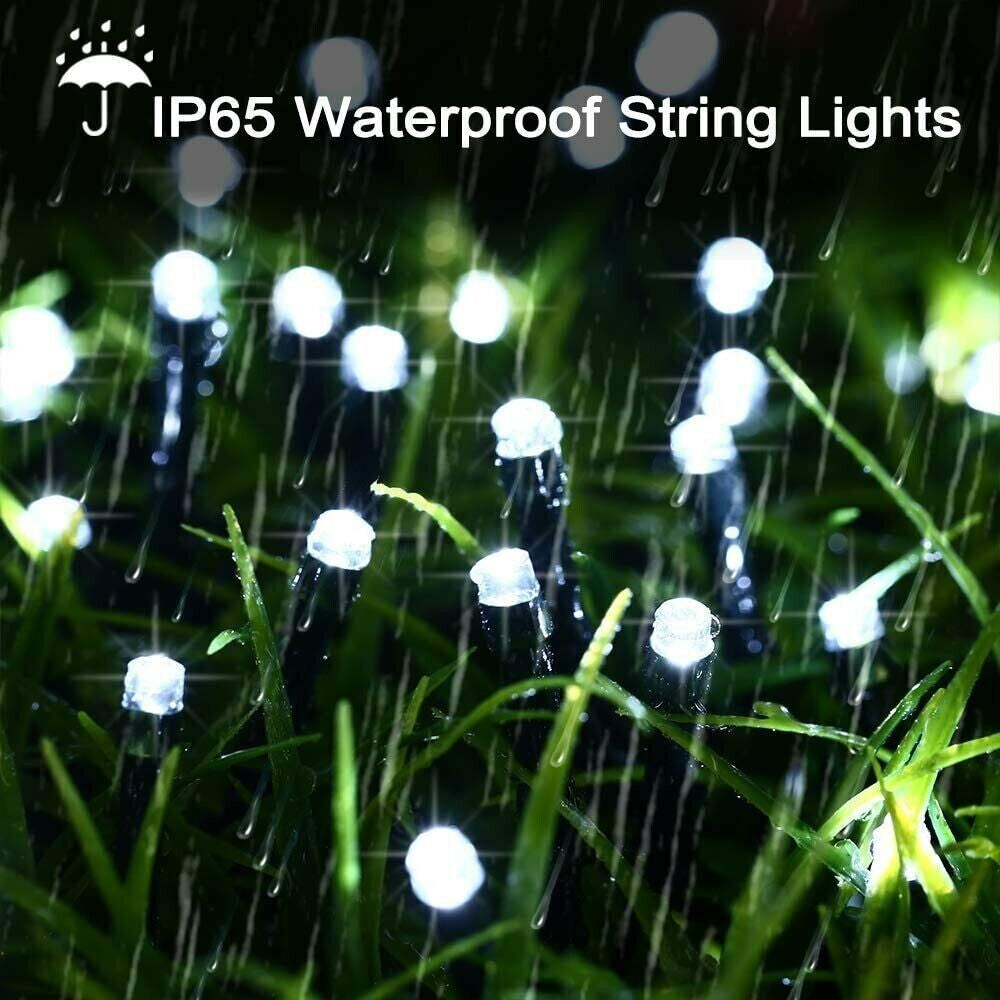 Solar String Lights Outdoor 8 Modes Waterproof for Garden/Landsca
