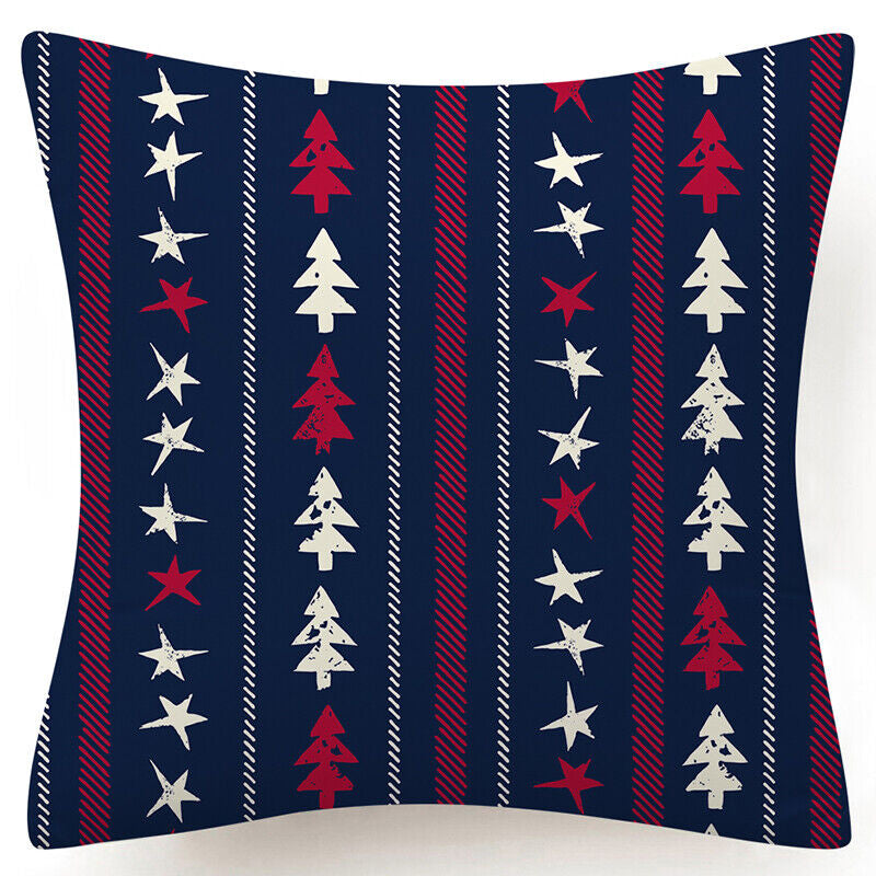 Throw PILLOW COVER Christmas Gift Decorative Xmas Two-Sided Cushion Cases 18X18"
