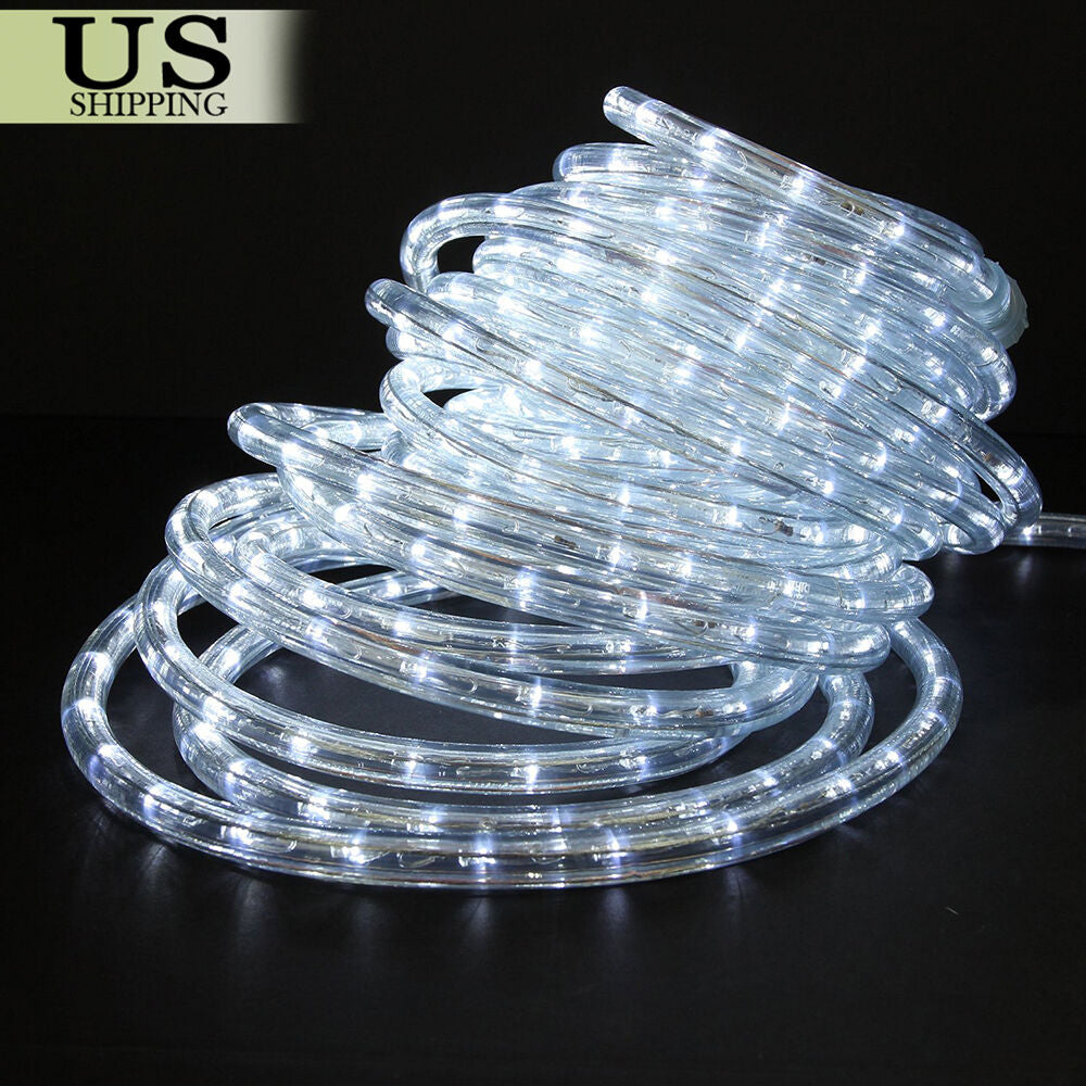 LED Rope Light 110V Garden Indoor Outdoor String Lighting Tube 50/150/100/300 Ft