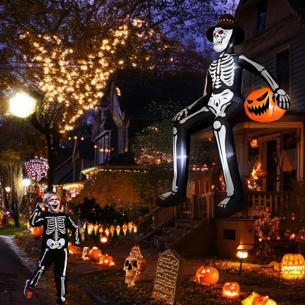 Halloween Ghost , 10 FT Inflatables Skeleton Halloween Decor Outdoor Blow Up