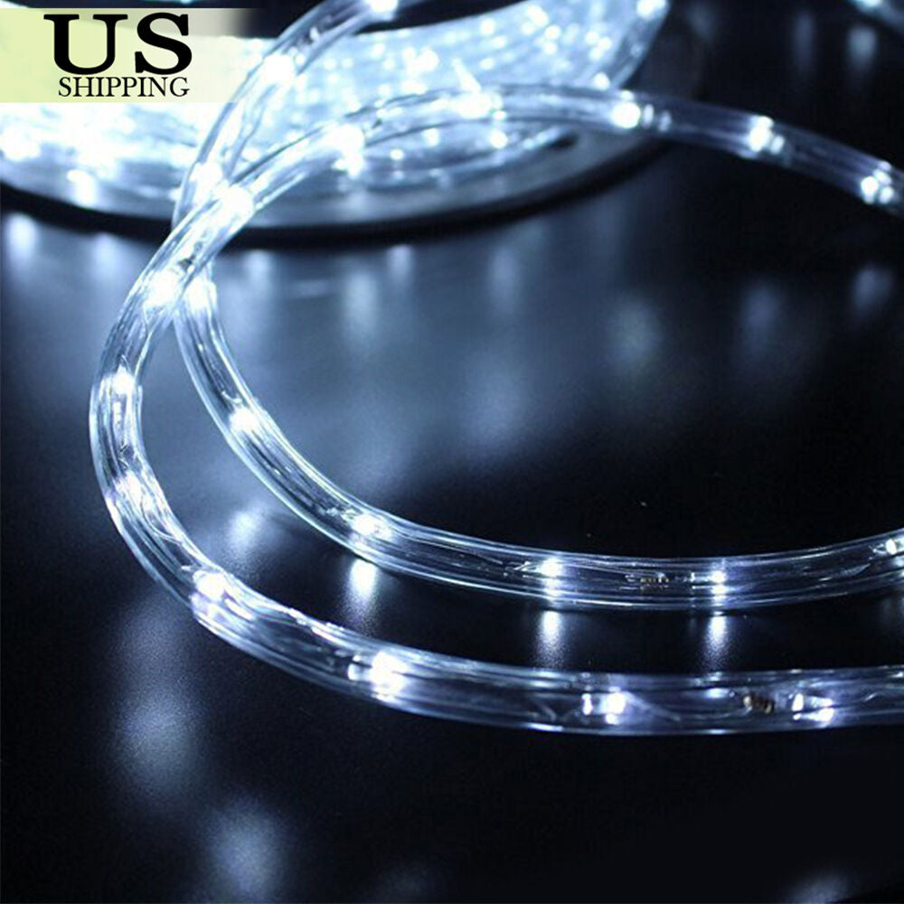 LED Rope Light 110V Garden Indoor Outdoor String Lighting Tube 50/150/100/300 Ft