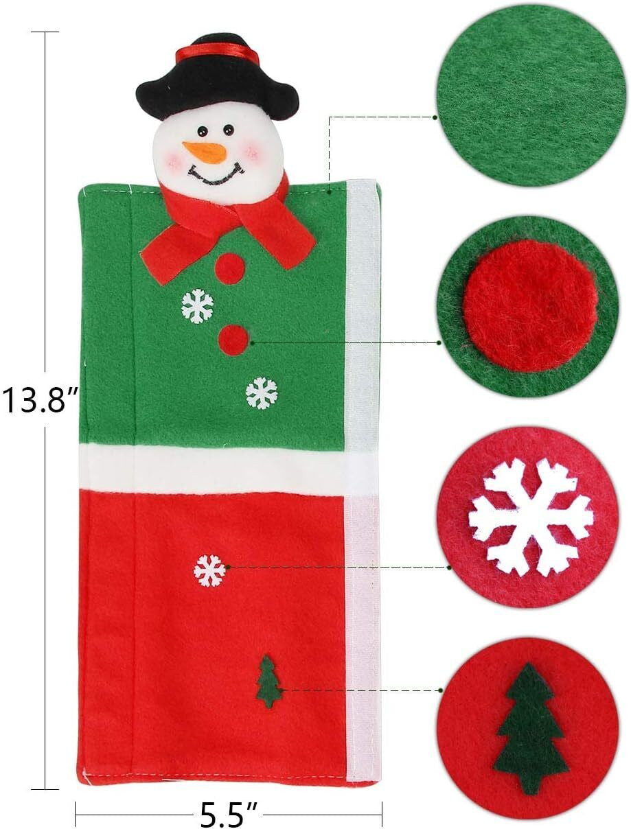 Refrigerator Handle Covers Christmas Decorations for Kitchen Appliance Oven Door