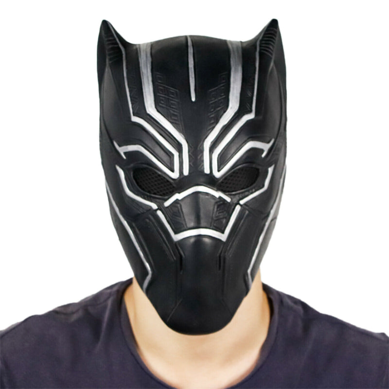 Black Panther Cosplay Mask Helmet Avengers Halloween Costume Props Adult Kids