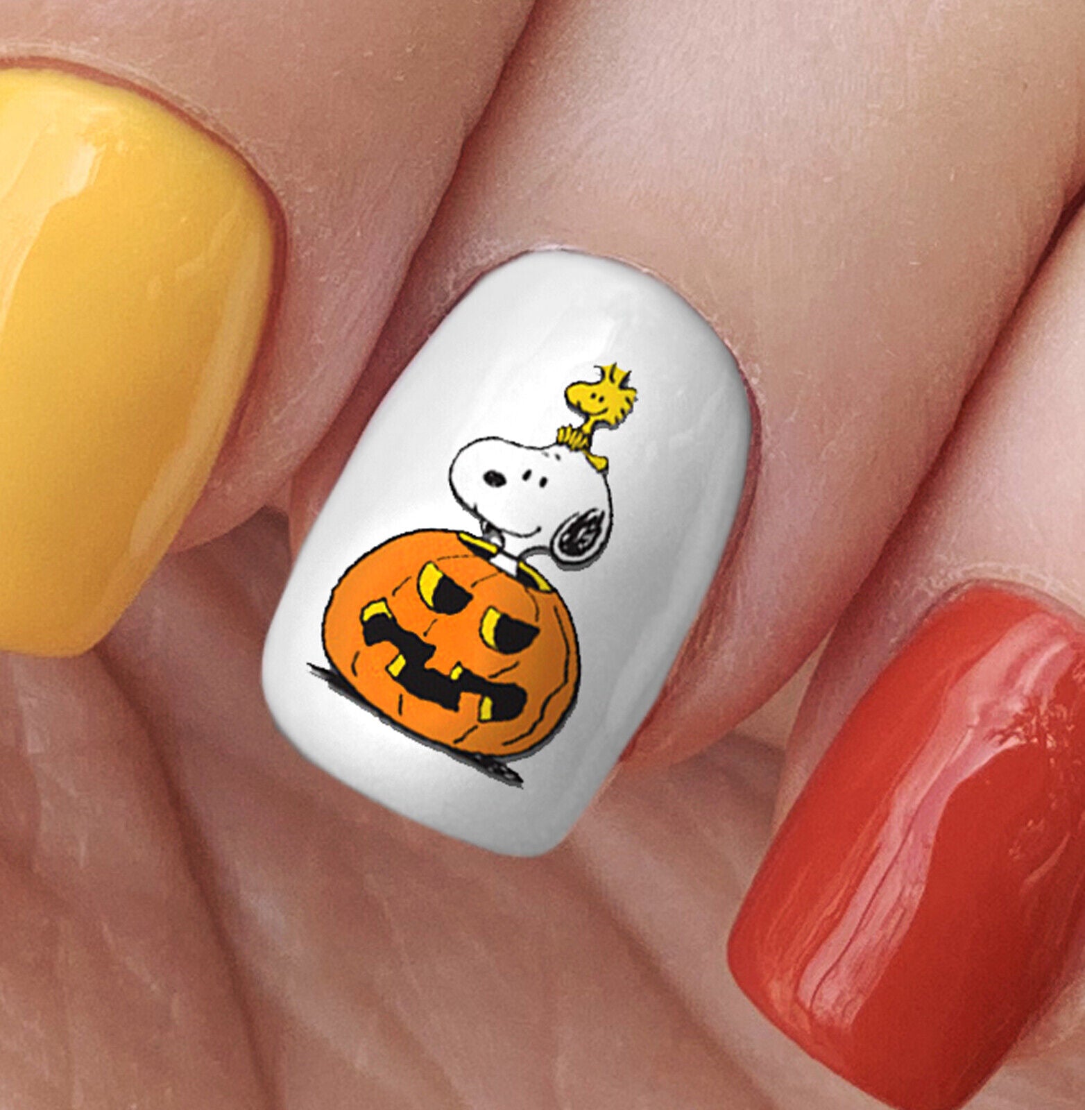 Snoopy Peanuts Halloween Great Pumpkin Charlie Brown Nail Art Decals - Salon!