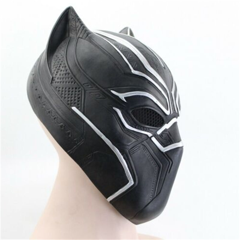 Black Panther Cosplay Mask Helmet Avengers Halloween Costume Props Adult Kids