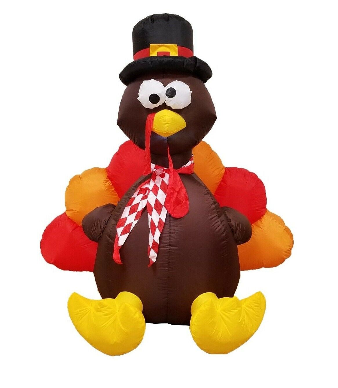 6 Foot Thanksgiving Inflatable Turkey Air Blown Outdoor Yard Decoration Blowup