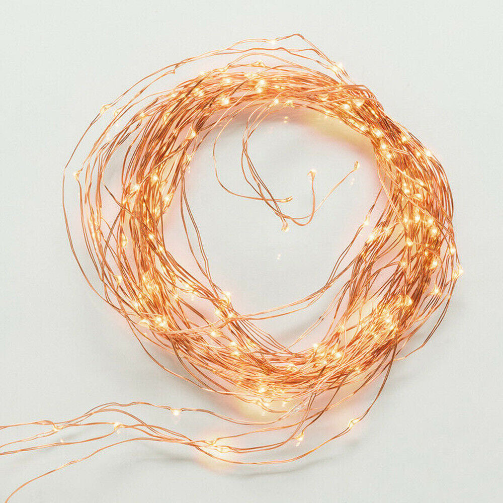 Solar Led String Lights Outdoor Waterfall Fairy Icicle Lamp Garden Halloween