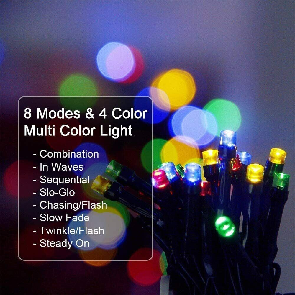 Solar String Lights Outdoor 8 Modes Waterproof for Garden/Landsca