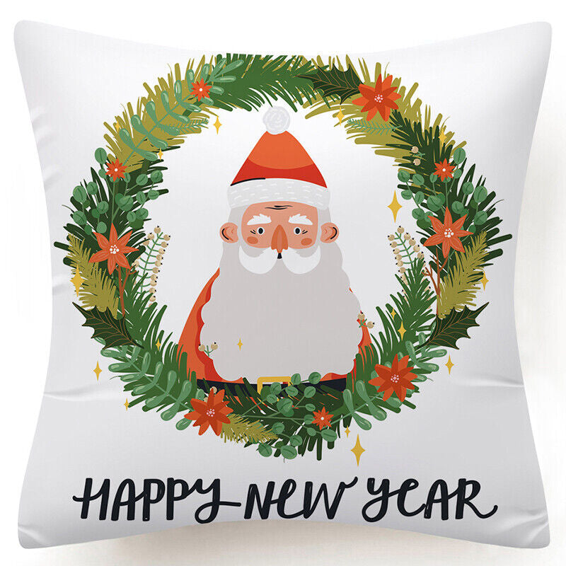Throw PILLOW COVER Christmas Gift Decorative Xmas Two-Sided Cushion Cases 18X18"