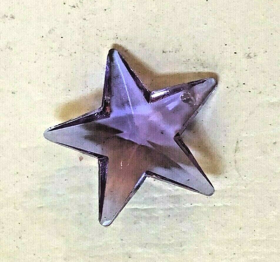 NEW: 28Mm Lilac Alexandrite Glass STAR PRISM ORNAMENT SUNCATCHER
