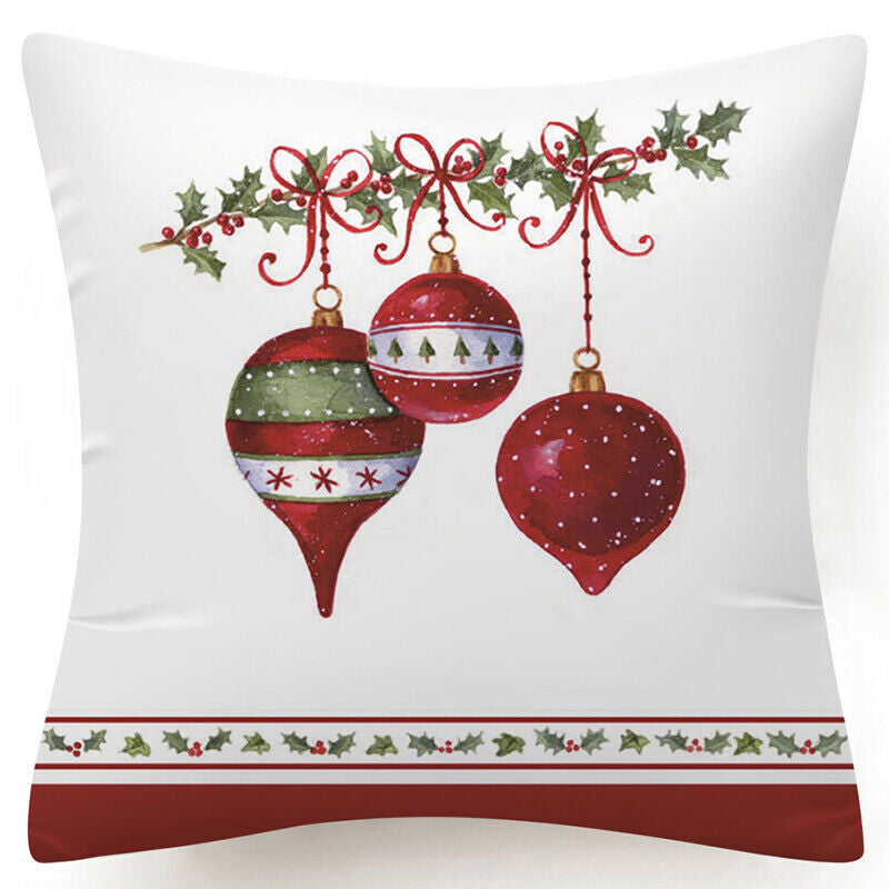 Throw PILLOW COVER Christmas Gift Decorative Xmas Two-Sided Cushion Cases 18X18"