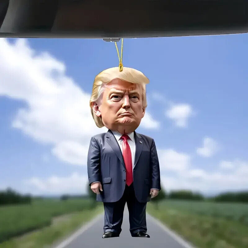 Patriotic Donald Trump 2024 Christmas Ornament ,Ceramic Tree Decor, Holiday Gift
