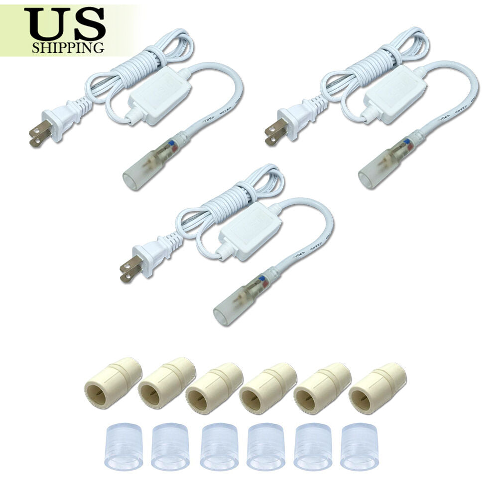 LED Rope Light 110V Garden Indoor Outdoor String Lighting Tube 50/150/100/300 Ft