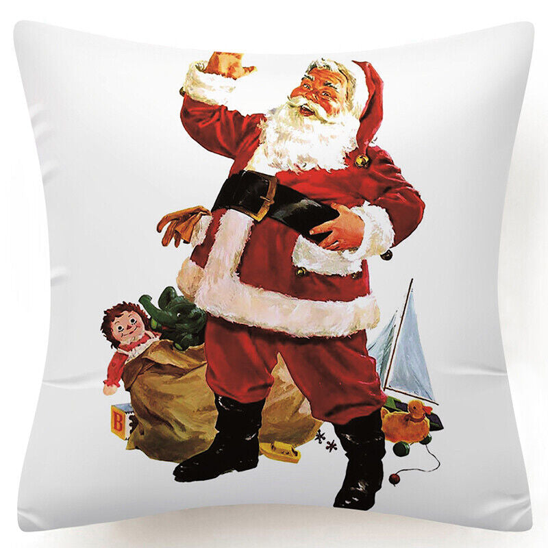 Throw PILLOW COVER Christmas Gift Decorative Xmas Two-Sided Cushion Cases 18X18"