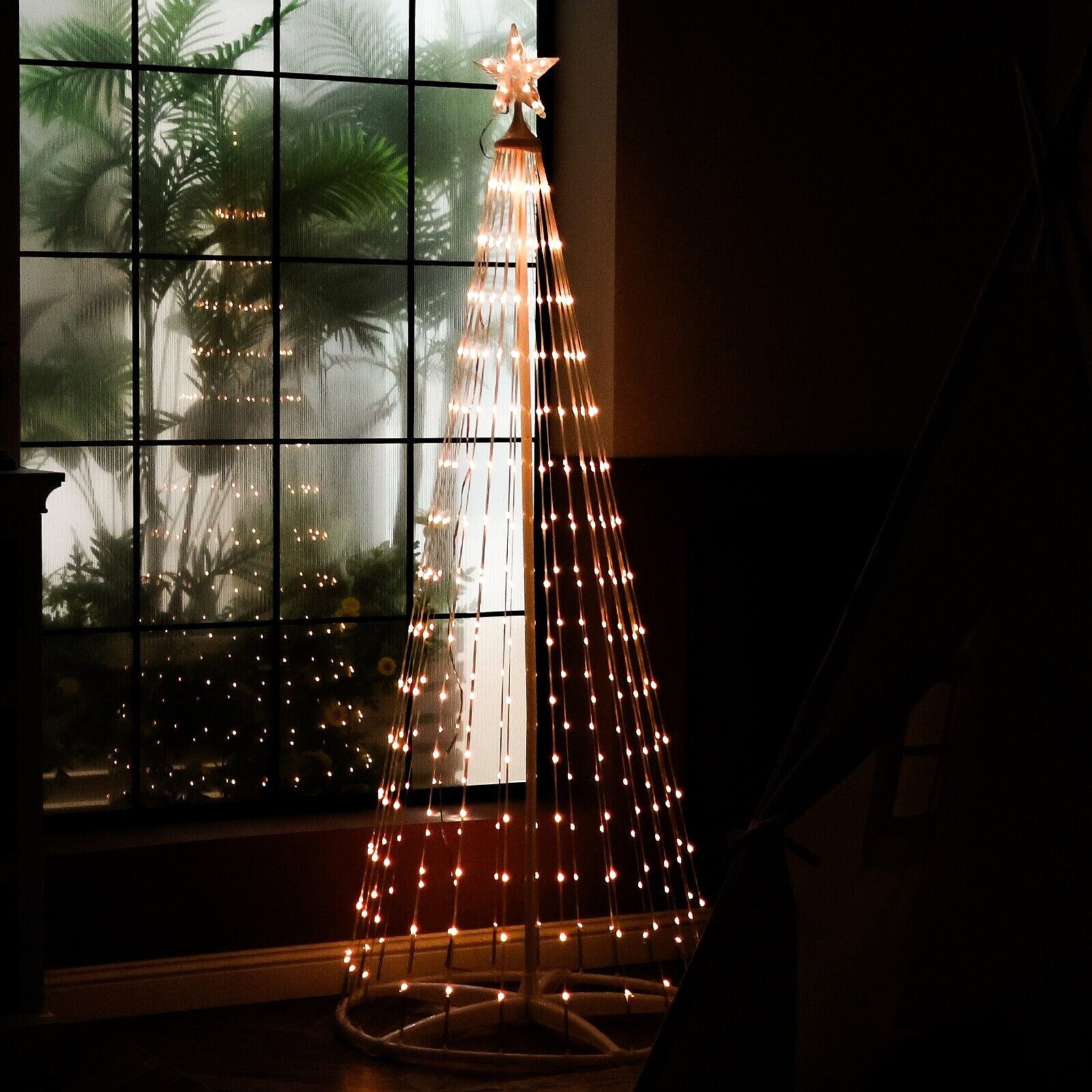 370 LED Lights Show Christmas Tree Cone Outdoor Xmas Home Yard Decor Multicloor