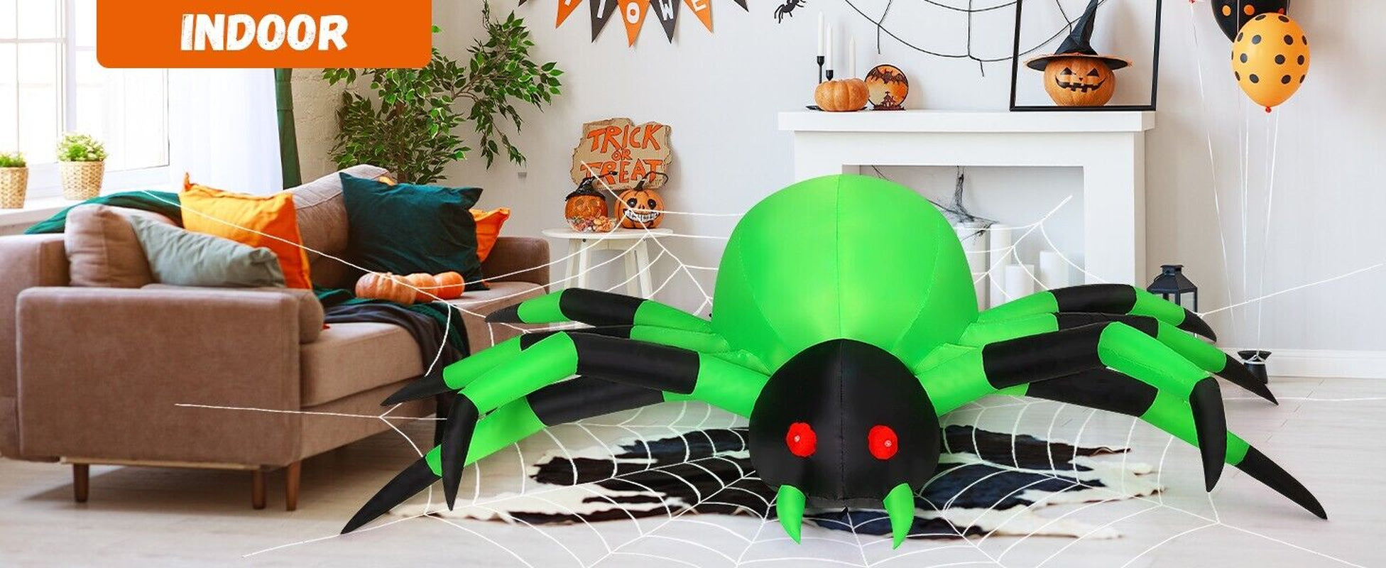 9FT Halloween Inflatable Outdoor Decorations Blow up LED Yard Decor Decoration