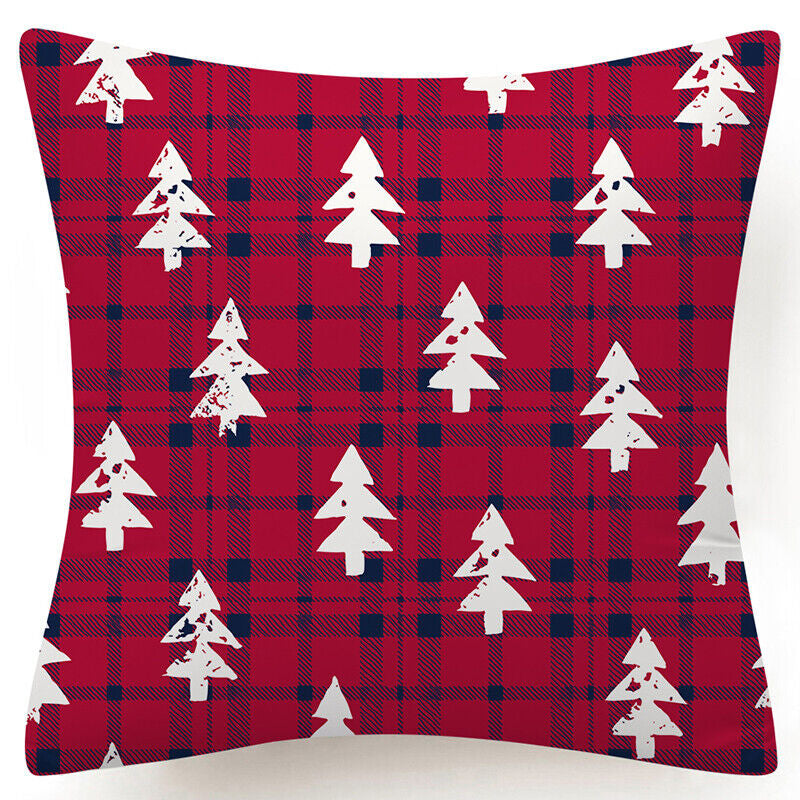 Throw PILLOW COVER Christmas Gift Decorative Xmas Two-Sided Cushion Cases 18X18"