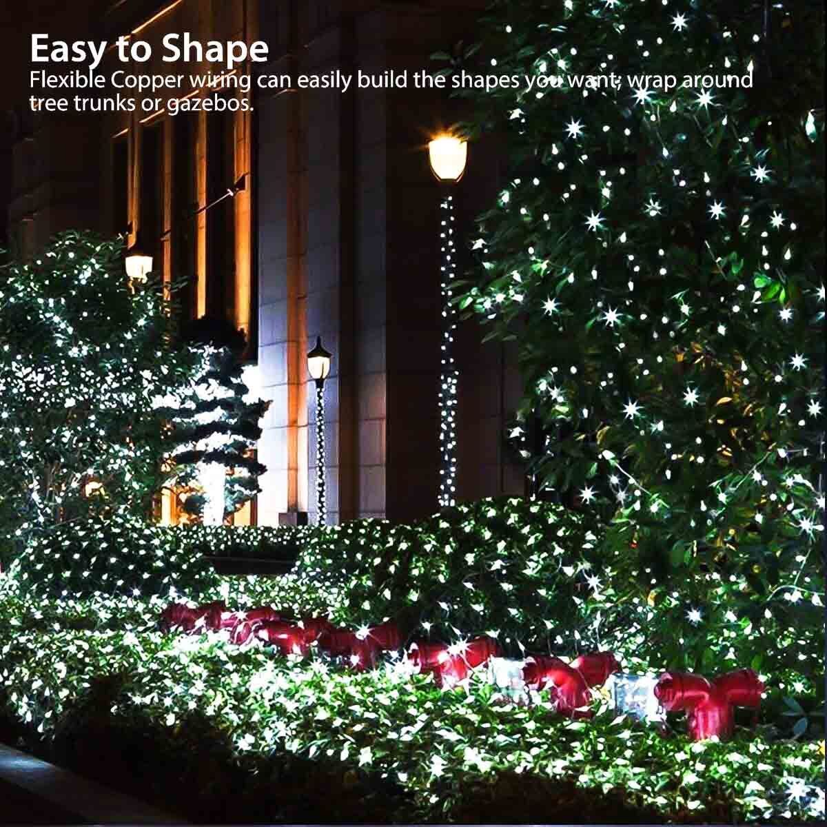100 LED Solar Power String Fairy Lights Garden Outdoor Party Christmas Lamp