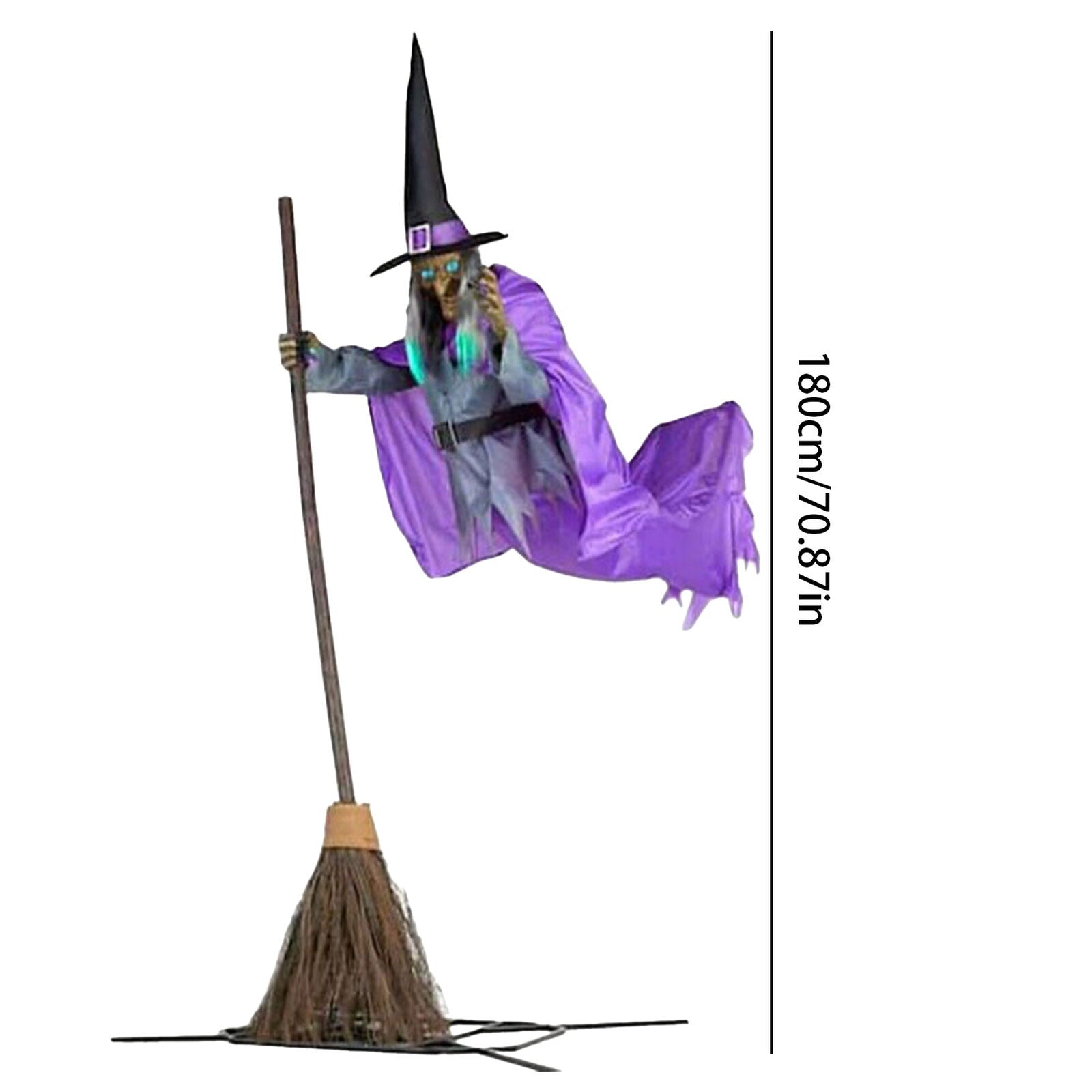 Halloween Animated Hovering Witch
