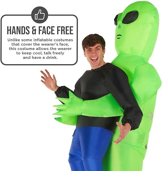 Alien Inflatable Costume Adult /Kids Blow up Costume for Halloween