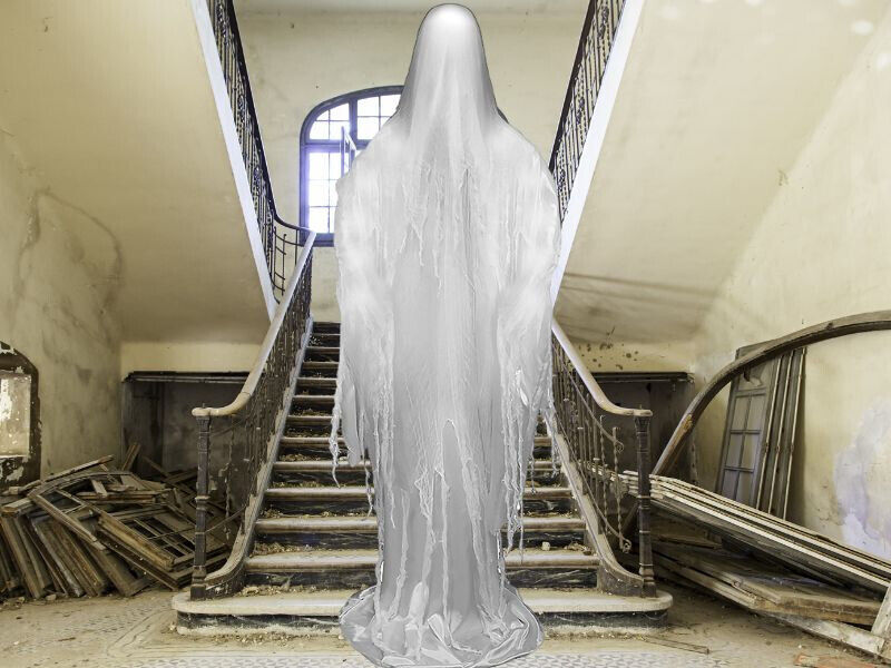 Rising Ghost Animated Prop 6Ft Halloween Animated Animatronic Haunted House New
