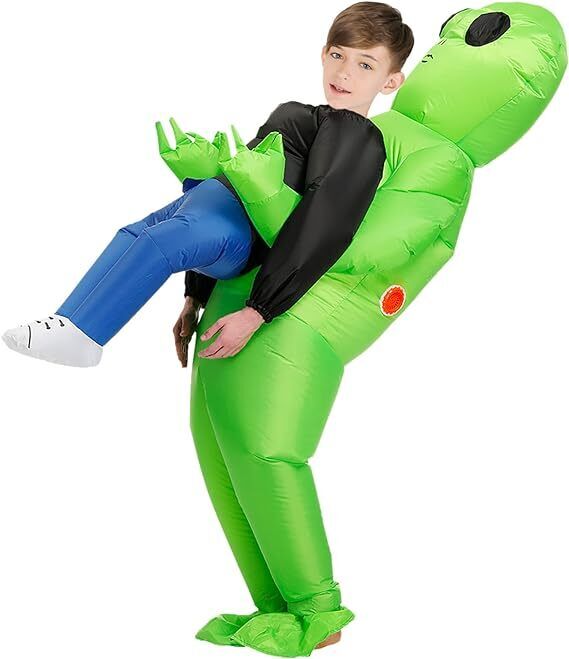 Alien Inflatable Costume Adult /Kids Blow up Costume for Halloween