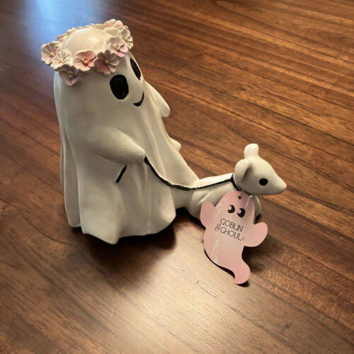 Goblin And Ghoul Ghost Walking Dog Halloween Figurine