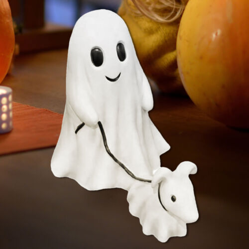 Goblin And Ghoul Ghost Walking Dog Halloween Figurine