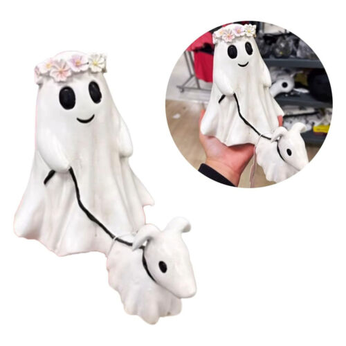 Goblin And Ghoul Ghost Walking Dog Halloween Figurine