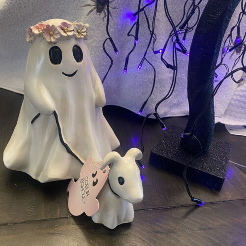 Goblin And Ghoul Ghost Walking Dog Halloween Figurine