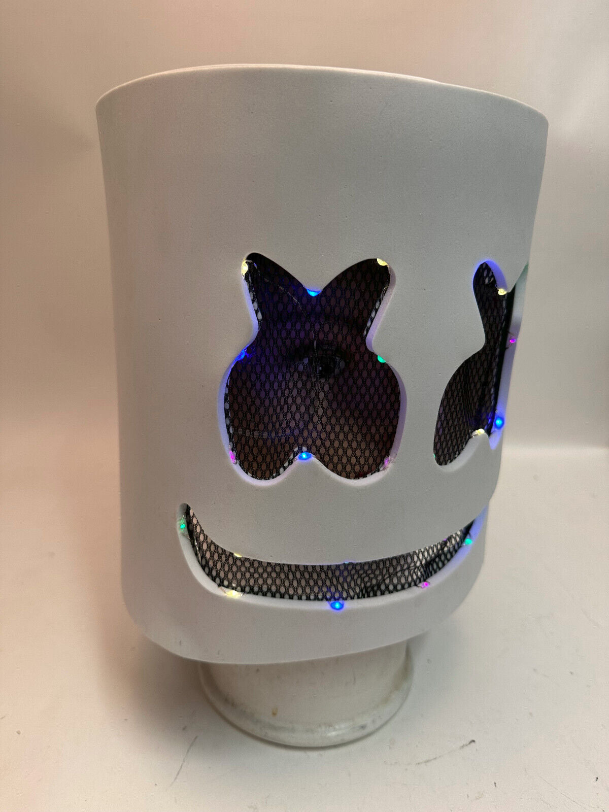 DJ Marshmello Smile Rainbow LED Mask EVA Foam Helmet EDC Halloween Costume Party