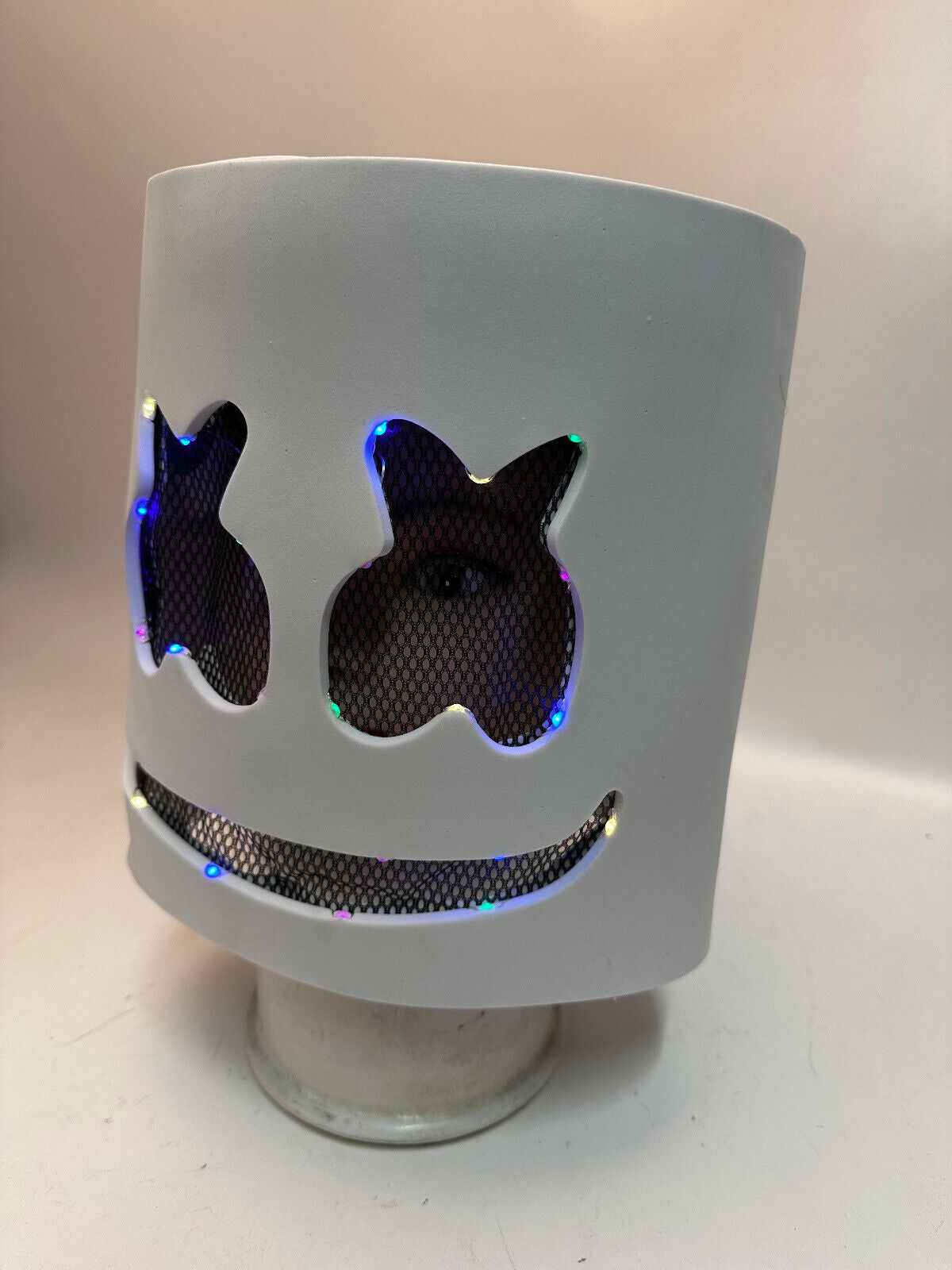 DJ Marshmello Smile Rainbow LED Mask EVA Foam Helmet EDC Halloween Costume Party