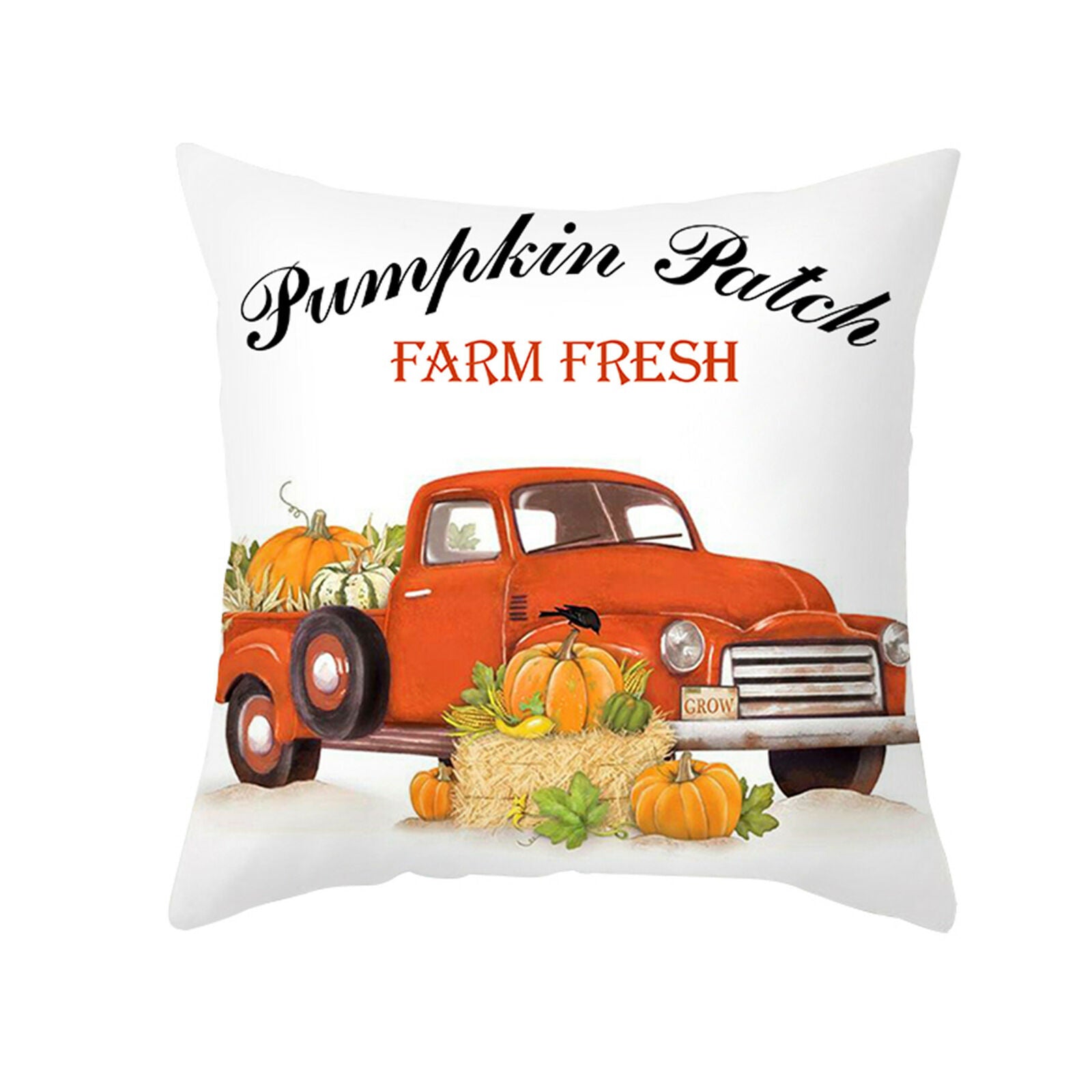 4Pcs Fall Pillow Covers Throw Pillowcase Autumn Pumpkin Thanksgiving Decor 18X18