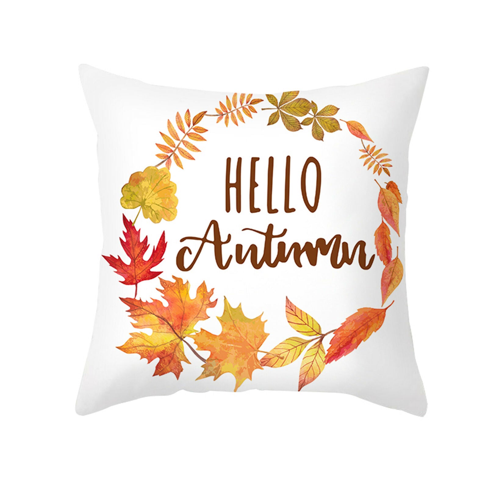 4Pcs Fall Pillow Covers Throw Pillowcase Autumn Pumpkin Thanksgiving Decor 18X18