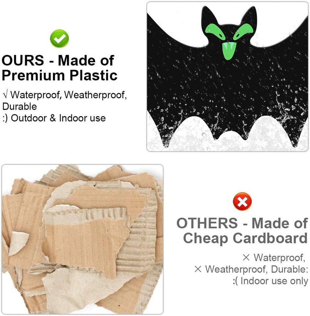 Halloween Hanging Decoration Outdoor Large Scary Flying Bat18Pcs Bats Spooky