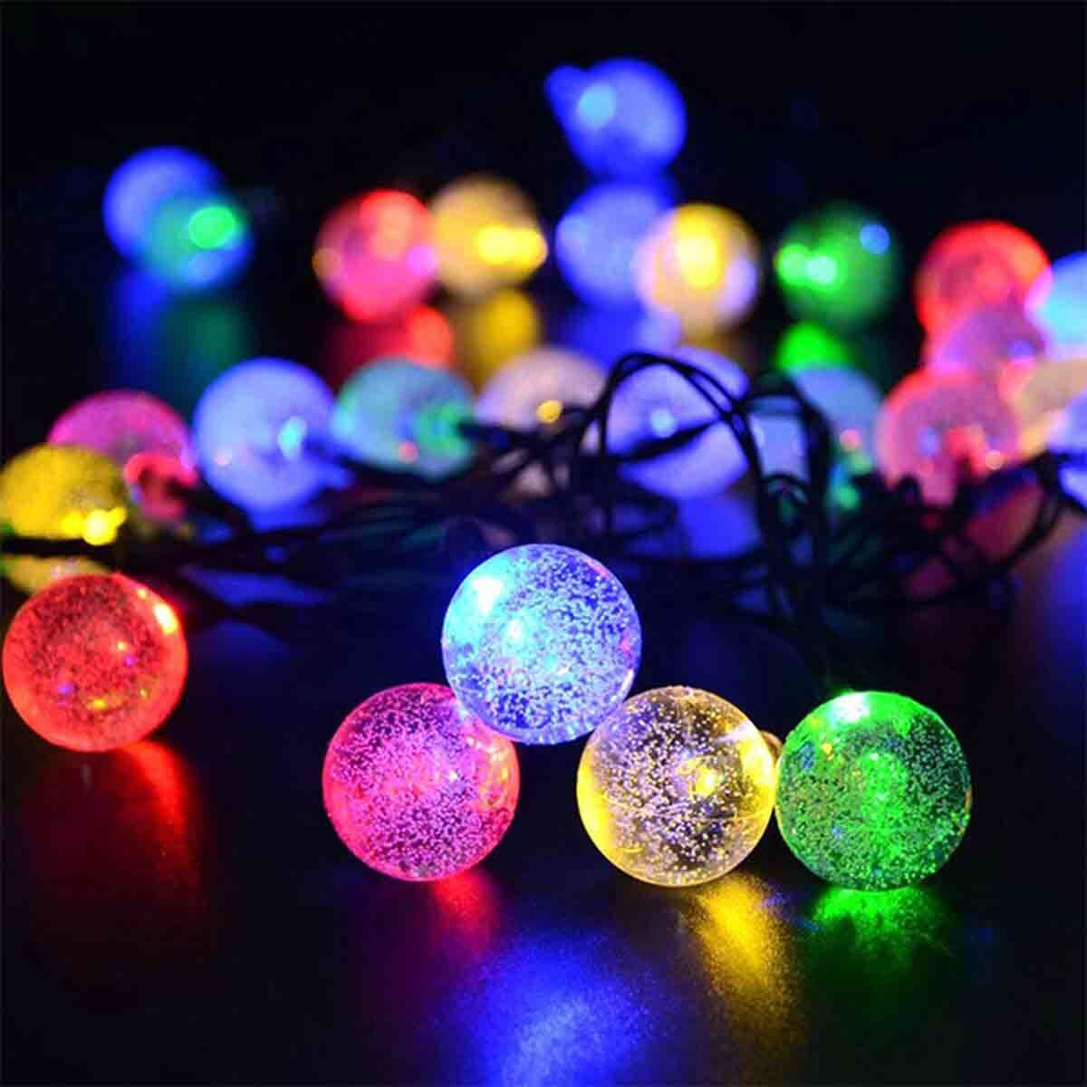 Solar 50 LED String Lights Patio Party Yard Garden Wedding Waterproof Outdoor
