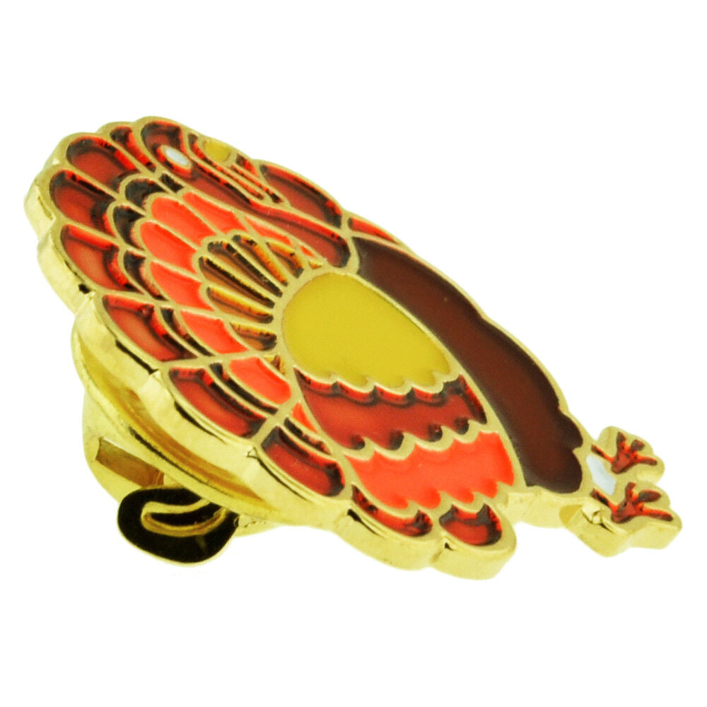 Pinmart Thanksgiving Pumpkin Pie Fall Autumn Leaf & Turkey Holiday Lapel Pin Set