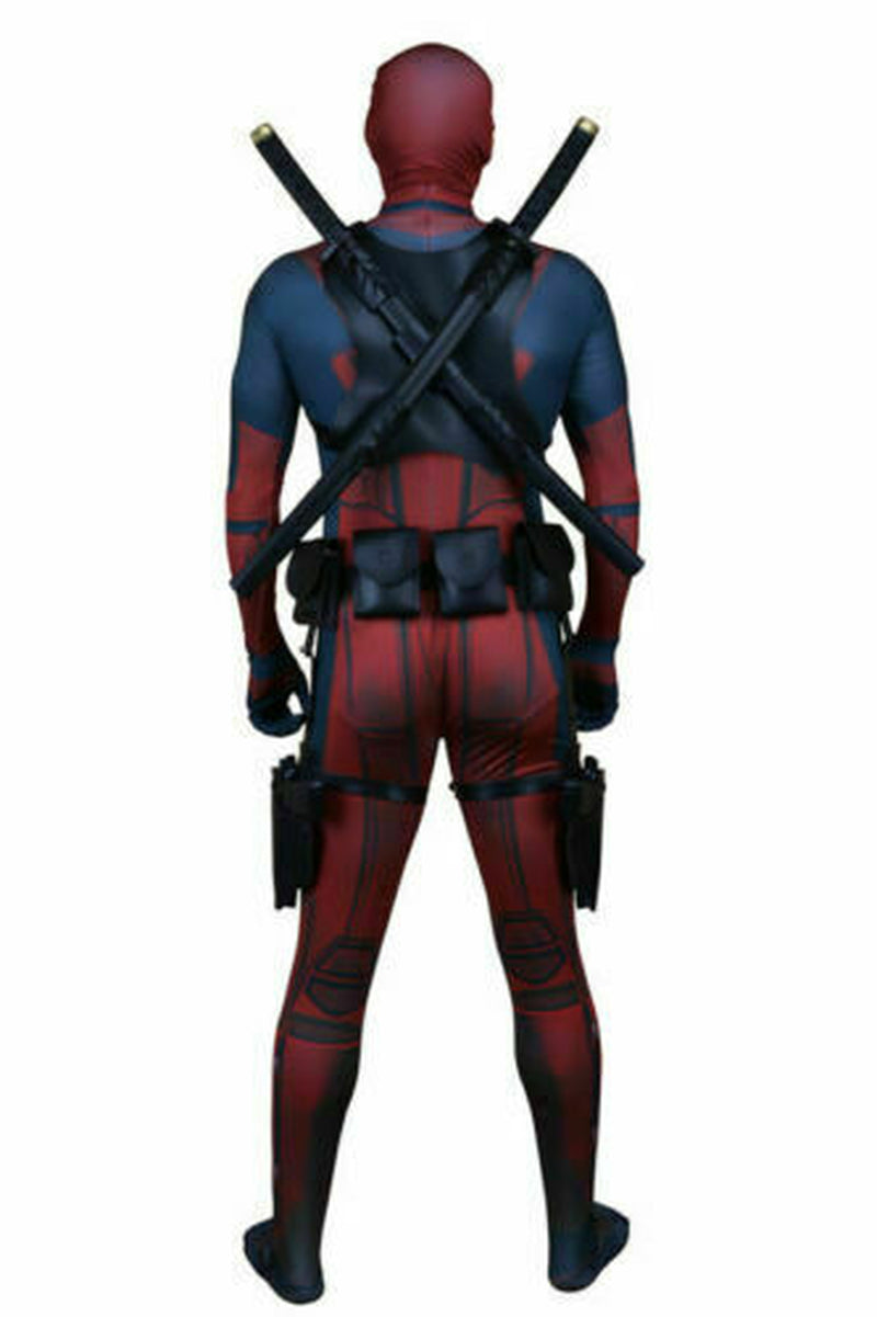 Superhero Deadpool Cosplay Costume Jumpsuits Adults & Teens Halloween Bodysuits