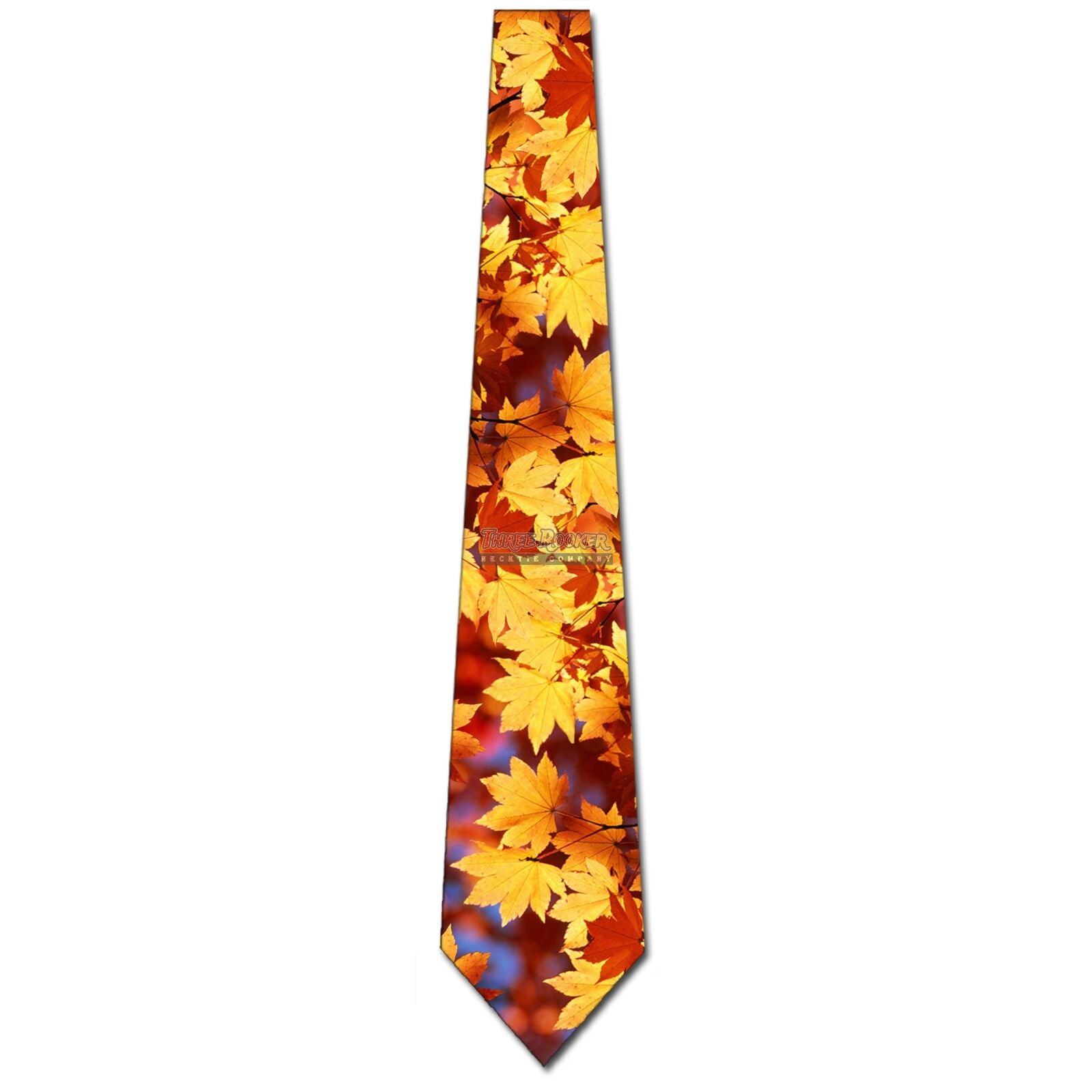 Autumn Falling Leaves Thanksgiving Mens Tie Brand New