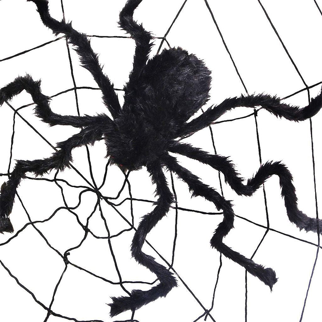 59" Spider Halloween Decor Haunted House Prop Indoor Outdoor Giant Scary Party